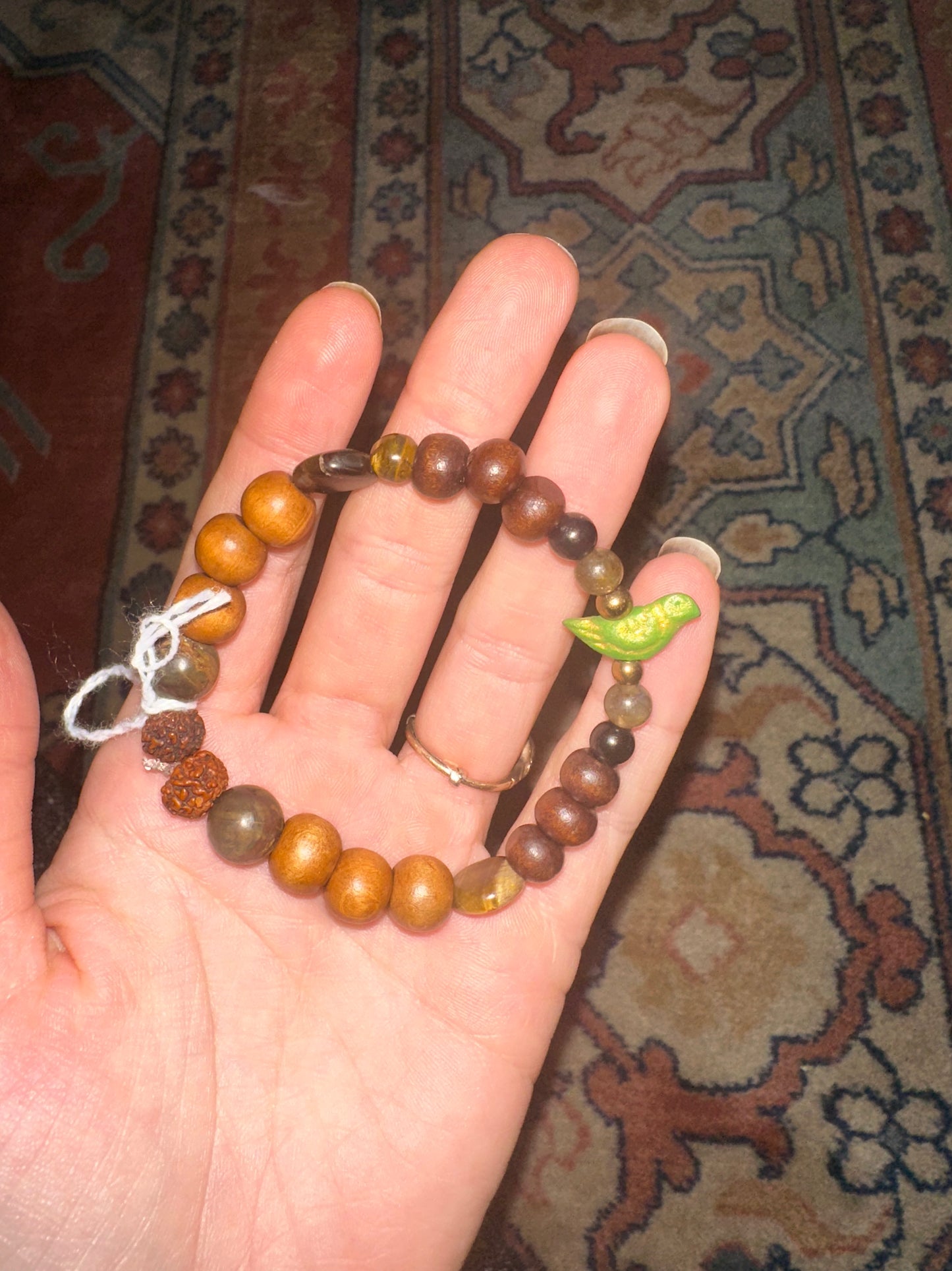 Magic birdy wooden bracelet