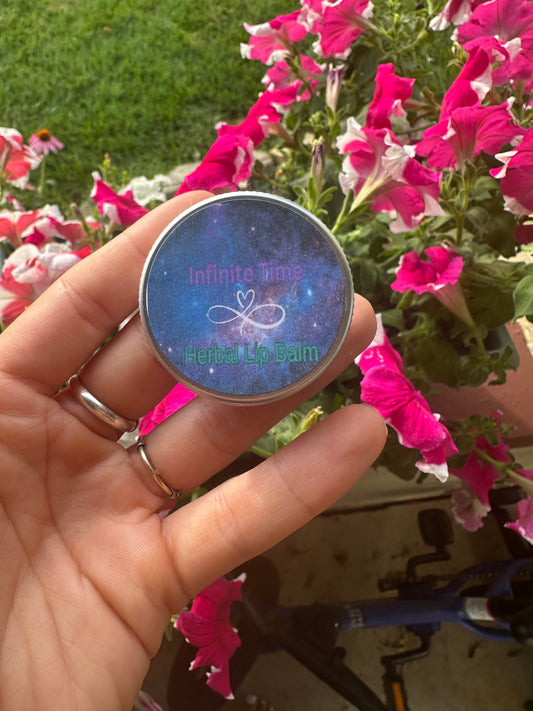 “Infinite Time” Herbal Lip Balm 🌿🩵