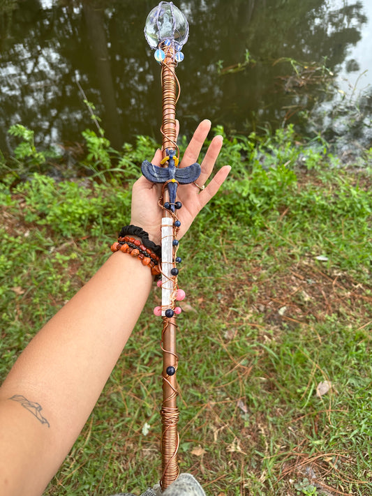 Goddess Isis & Lord Shiva Balancing Wand ☯️
